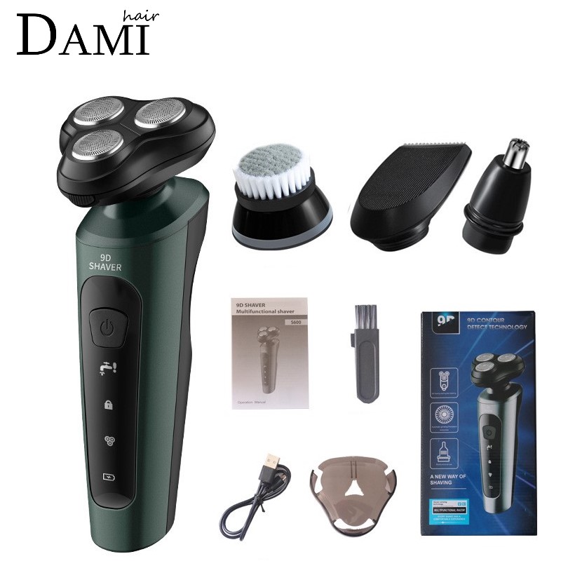 Máy cạo râu đa năng 9d máy cạo râu cao cấp , dao cạo râu tỉa lông mũi cắt tóc 4 trong 1