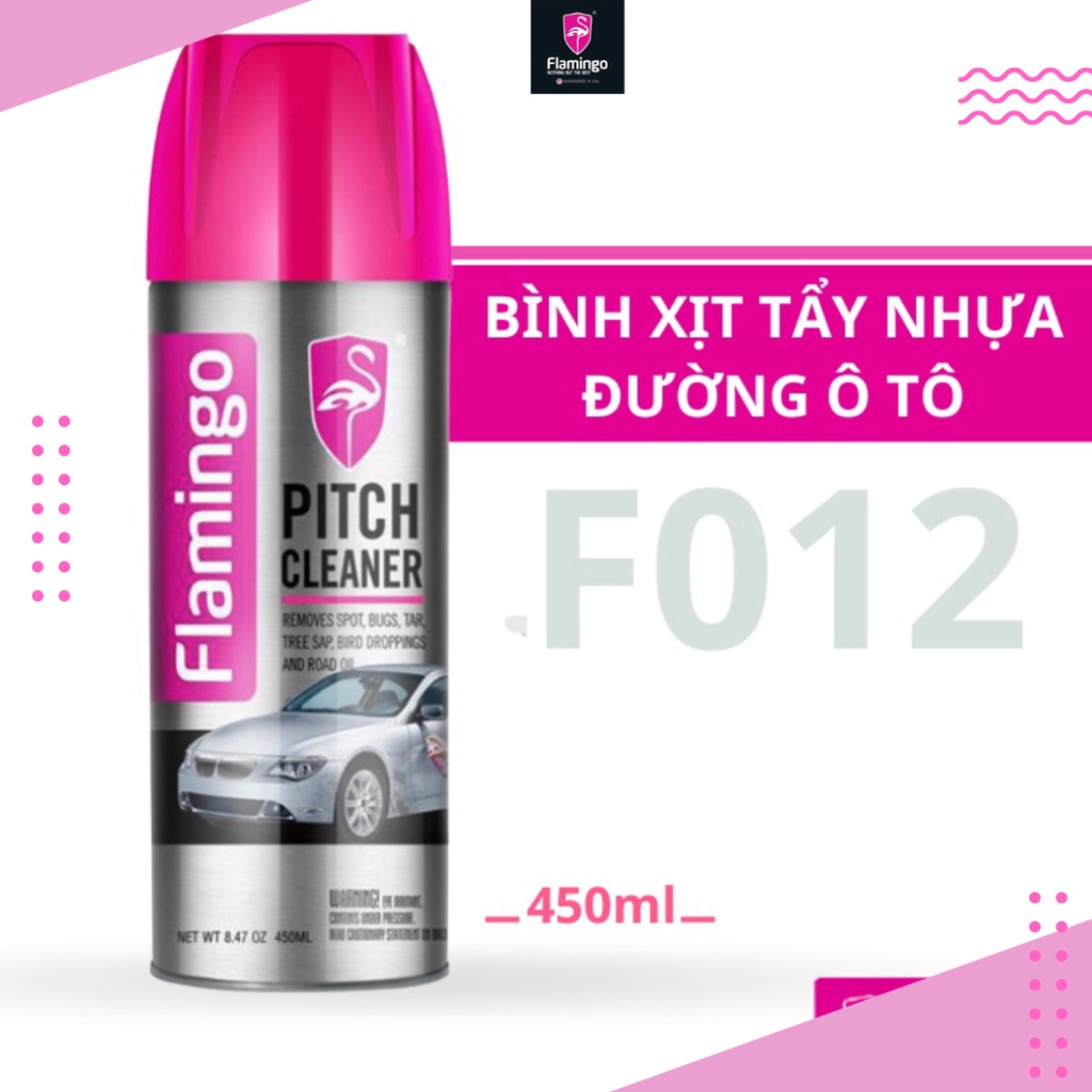 Bình Xịt Tẩy Nhựa Đường Flamingo F012 450ml - Sáng Bóng Như Mới
