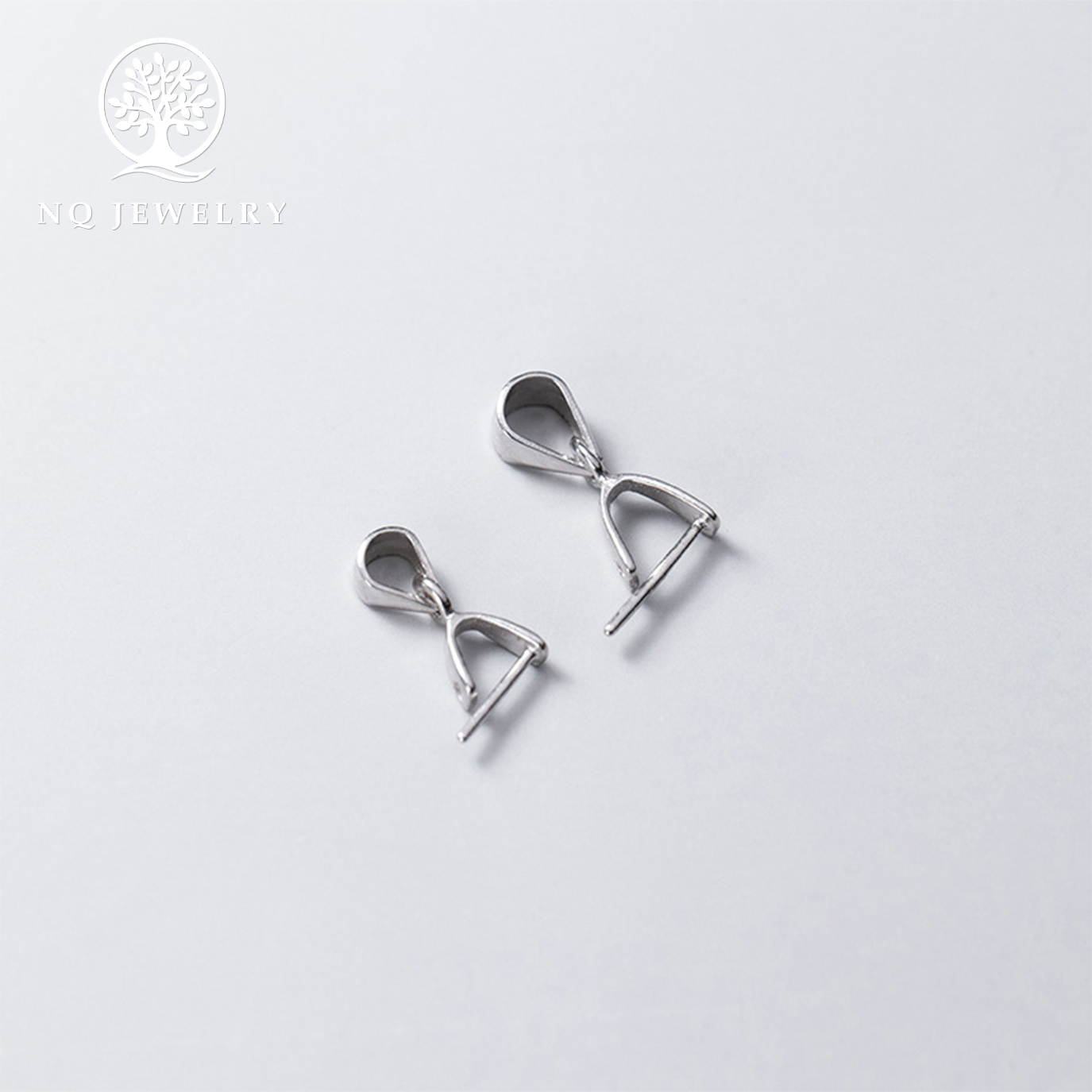 [HCM]Charm bạc khoen móc mặt dây chuyền - Ngọc Qúy Gemstones