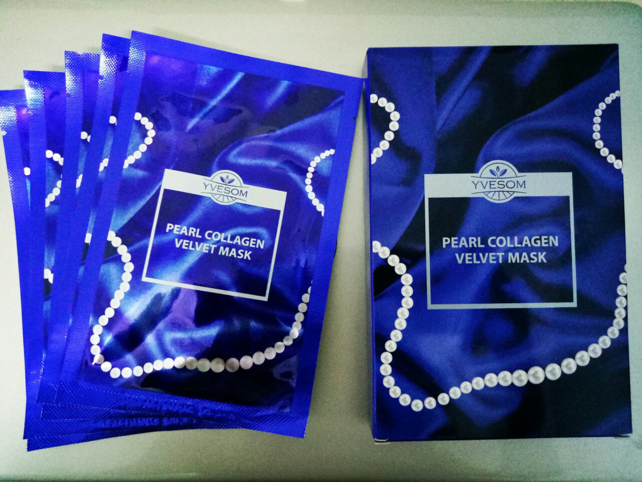 Pearl collagen velvet mask - mặt nạ nhung collagen