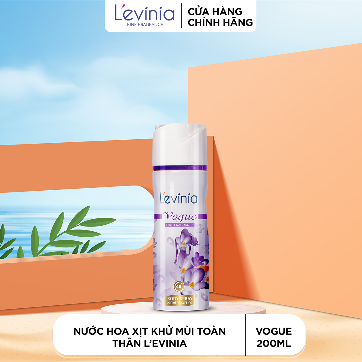 Nước Hoa Xịt Khử Mùi Toàn Thân L'evinia VOGUE 200ml