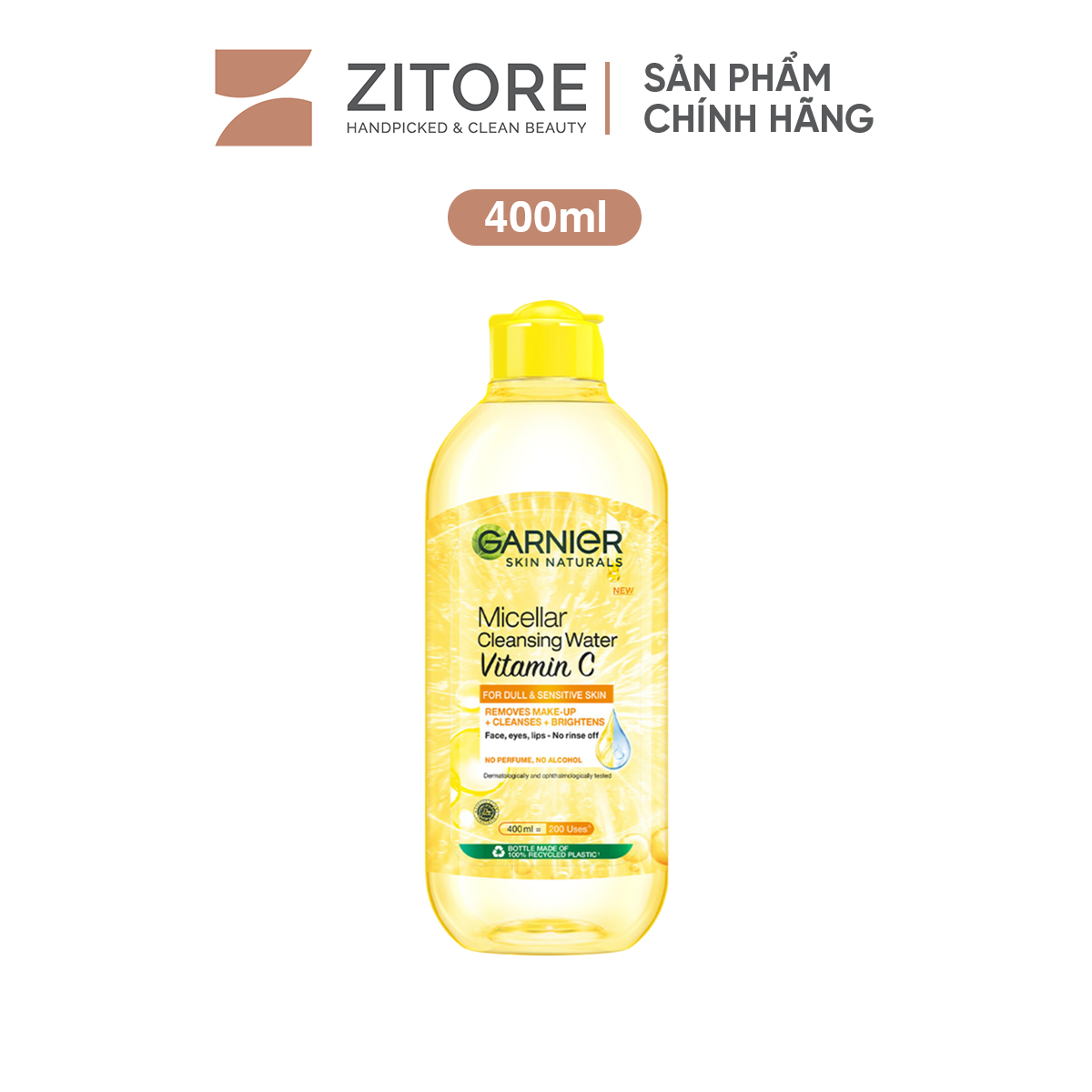 Nước Tẩy Trang GARNIER Vitamin C Làm Sáng Da 400ml - Sản Phẩm Chính Hãng Tại Zitore