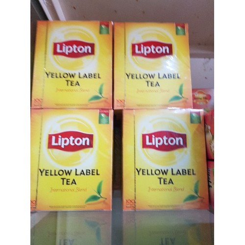 Trà túi lọc lipton nhãn vàng 100 gói nhỏ