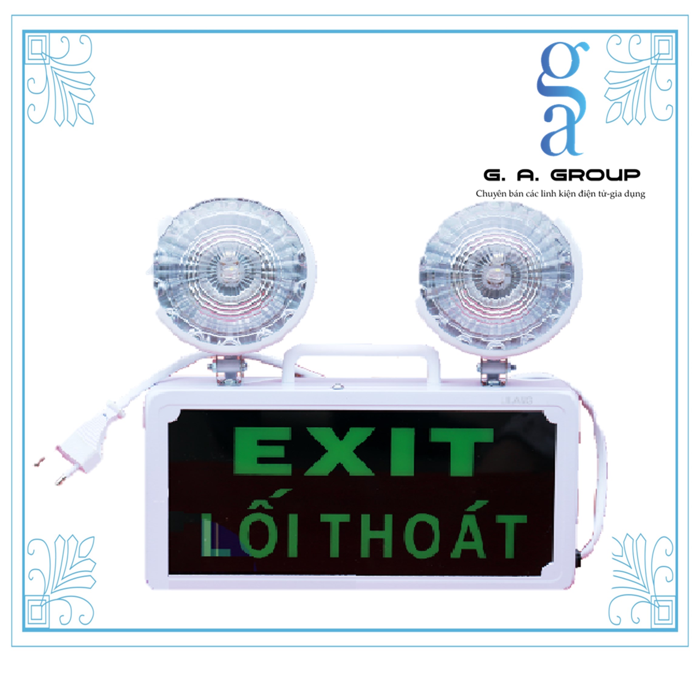 Đèn sự cố kết hợp exit led - khẩn cấp emergency - thoát hiểm