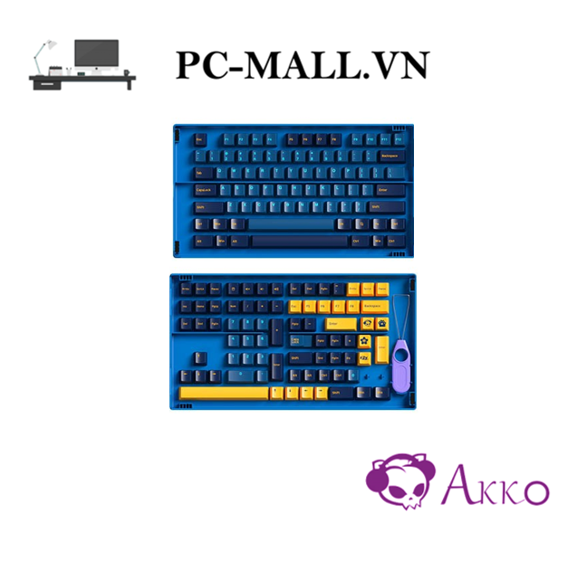 Akko keycap set – macaw - hàng chính hãng - pcmall.vn