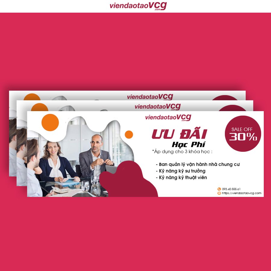 |VOUCHER Giảm Giá 30%|  Khoá học Đào Tạo Quản Lý, Kỹ Thuật Toà Nhà