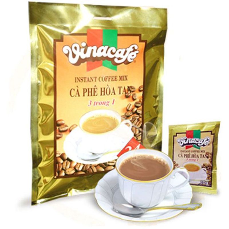 Cà phê sữa hòa tan VinaCafé 3 in 1 Gold Original 480g