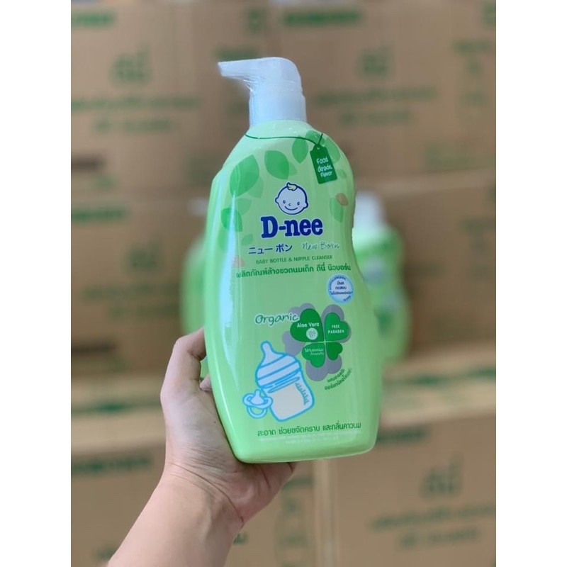 Nước rửa bình sữa Dnee Organic Thái Lan chai 620ml