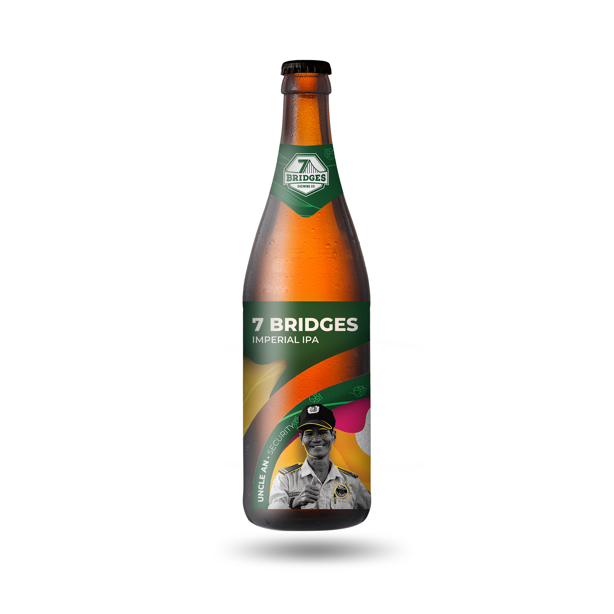 7 BRIDGES - BIA CRAFT IMPERIAL IPA 9.0% CHAI 330ML