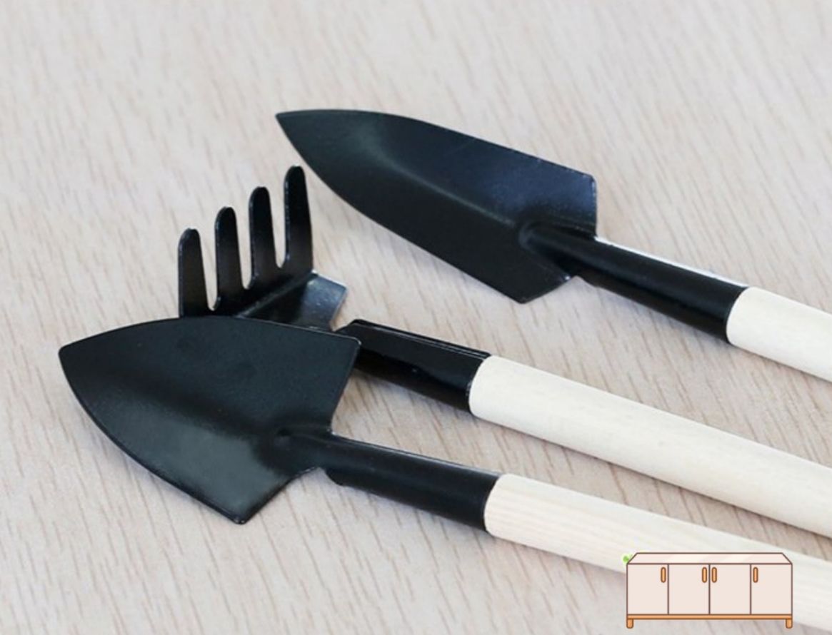 Bộ 3 dụng cụ làm vườn, trồng sen đá, xương rồng, cây mini