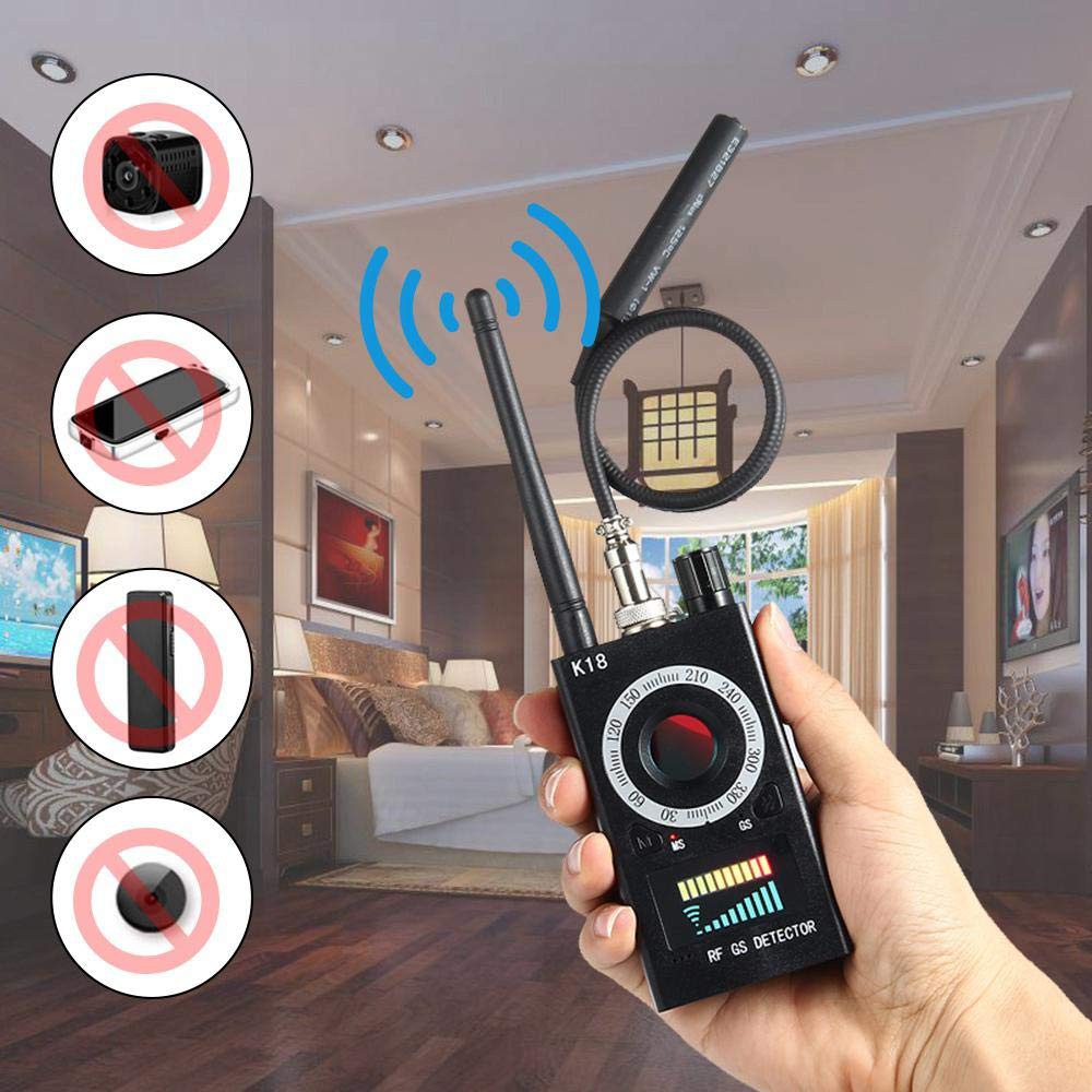 Máy dò định vị điện thoại, camera siêu nh.ỏ, máy dò sóng k18 - cường độ sóng mạnh, thiết bị hỗ trợ phát hiện sóng vô tuyến, camera quay le n, máy ghi âm, thiết bị định vị, nhạy bén, chính xác và hiệu quả