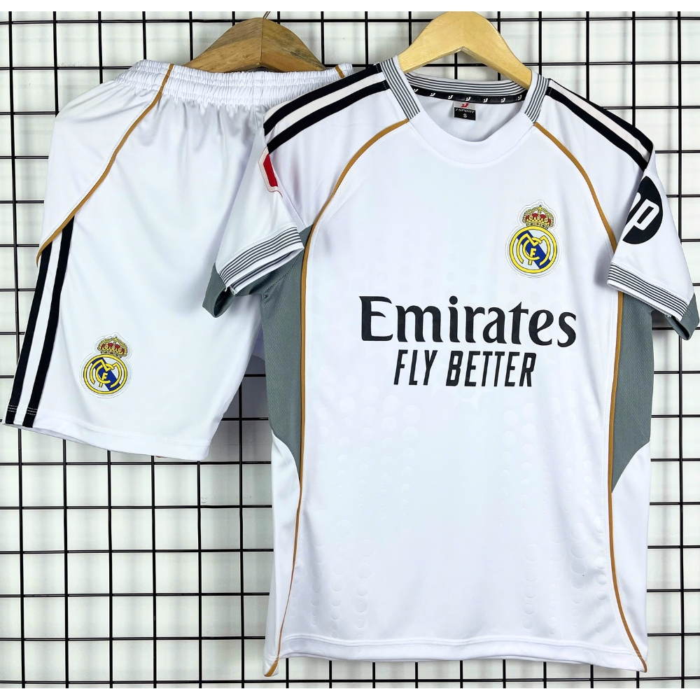 Quần Áo Bóng Đá REAL MADRID 25/26 Đồ Đá Banh CLB REAL MADRID Mùa Mới Thun Lạnh Cao Cấp - FREE IN ẤN