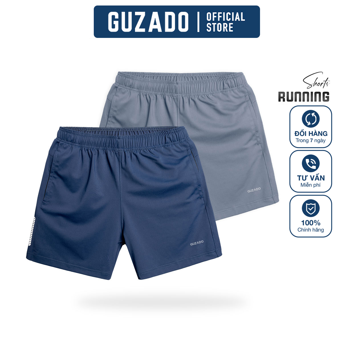 [MUA 3 GIẢM 15% SALE CUỐI THÁNG 6] Quần đùi thể thao chất thun lạnh quần tập thể thao, chạy bộ thấm hút, co giãn siêu tốt, mát mẻ vận động thoải mái GSR10 thương hiệu GUZADO