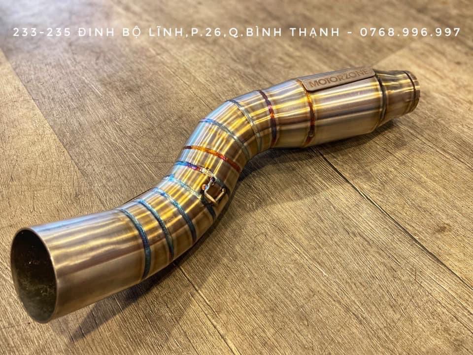 Cổ pô honda cb300r kèm bầu tổ ong