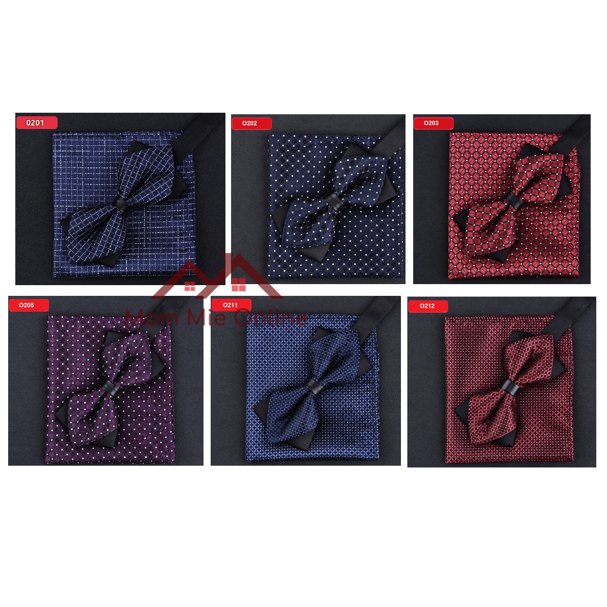 [HCM]Bộ Nơ cài áo + Khăn cài túi áo vest