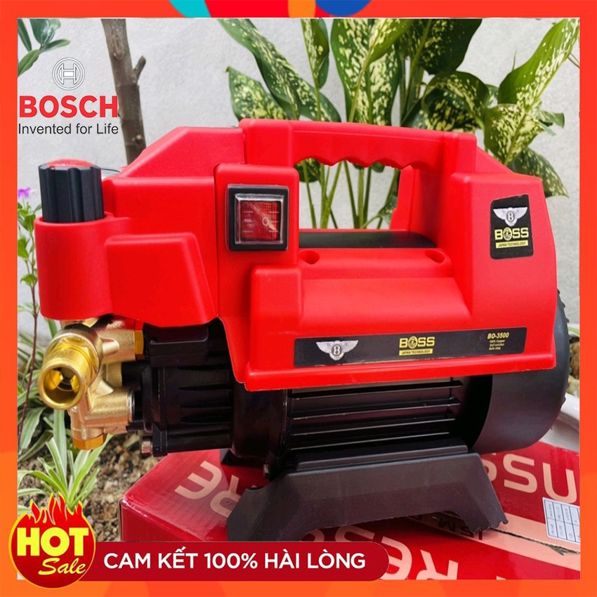 Máy rửa xe BOSCH Model BO 3500 công suất 3500W lõi đồng 100%, siêu bền bỉ có chỉnh áp