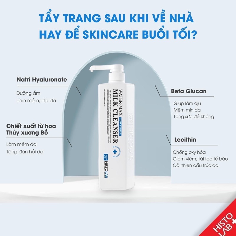 Tẩy trang WATER MAX MILK CLEANSER HISTOLAB
