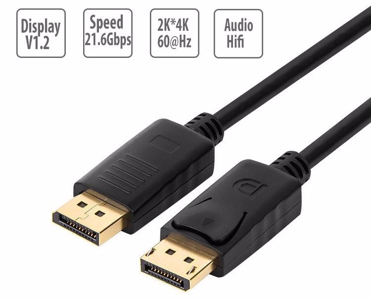Cáp displayport 4k unitek y-609bk 3mét - displayport 4k unitek 3mét, cam kết hàng đúng mô tả, chất lượng đảm bảo an toàn đến sức khỏe người sử dụng