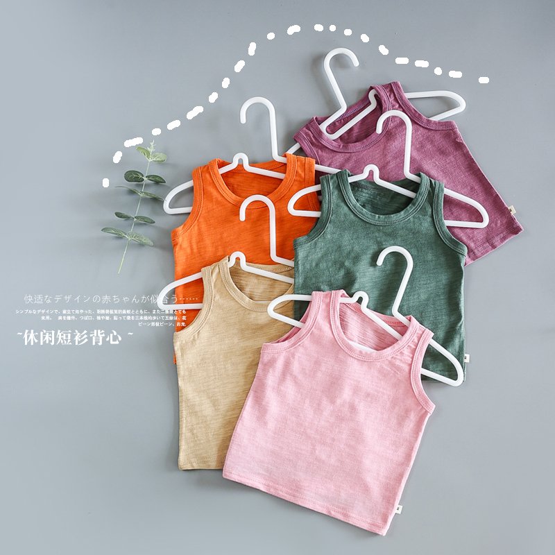 Áo ba lỗ cotton xược xuất hàn siêu mịn mát cho bé trai-bé gái