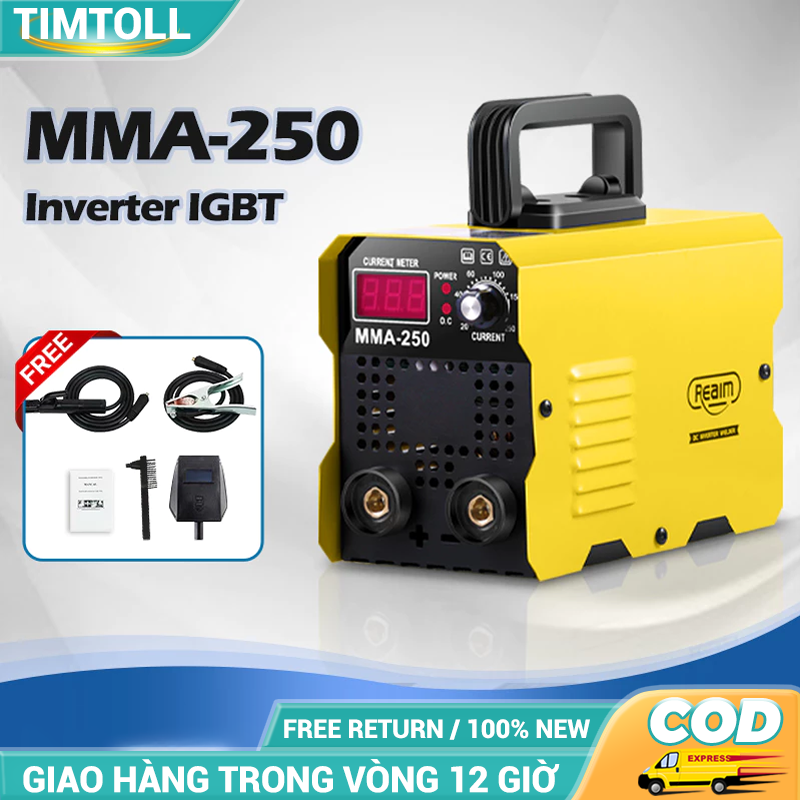 Máy Hàn Mini Biến Tần CHIC IGBT máy hàn điện tử Di động đầu Ra đồng Nguyên Chất-Hàn Que 1.6 - 3.2mm-TẶNG BỘ PHỤ KIỆN