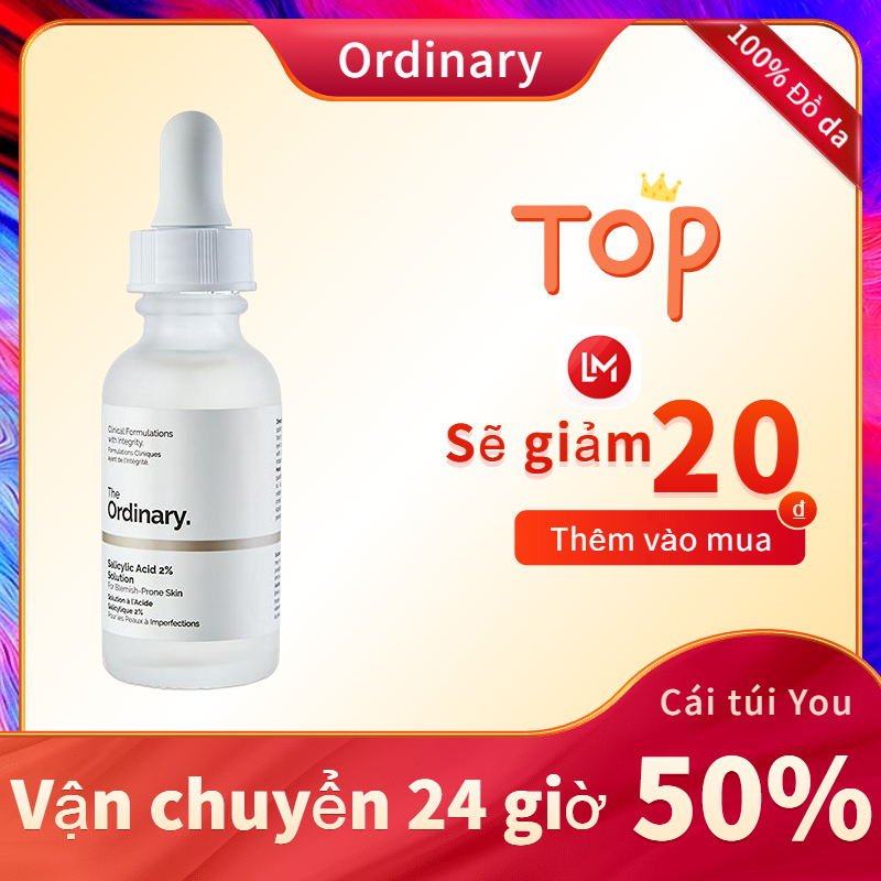 Tinh Chất Giảm mụn The Ordinary Salicylic Acid 2% Solution 30ml Tinh chất dưỡng mặt Dưỡng ẩm da Sửa chữa da giảm mụn, kích thích da mới sản sinh, làm da sạch hơn Sửa chữa da