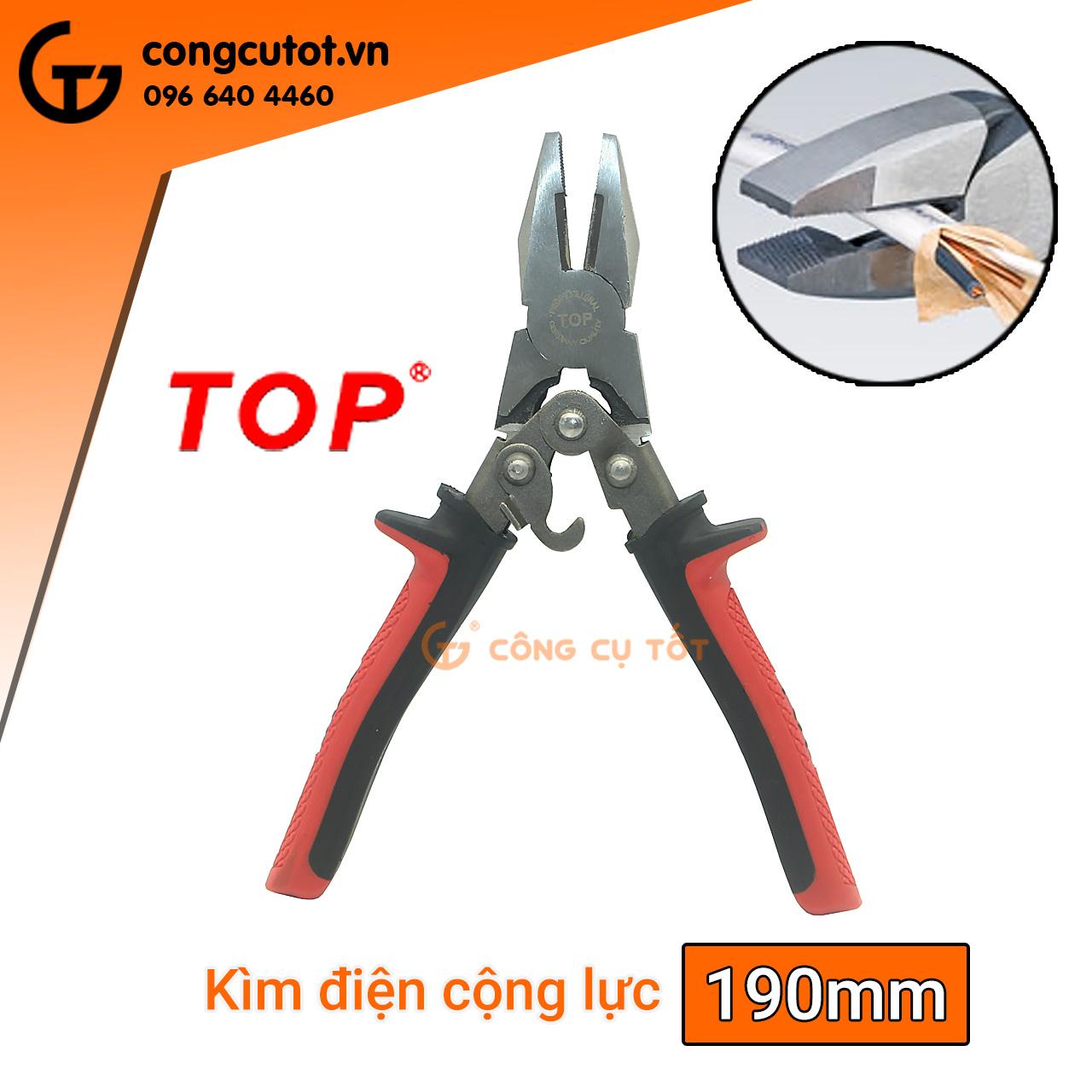 Kìm điện cộng lực top 180918-lin 7.5inch/ 190mm