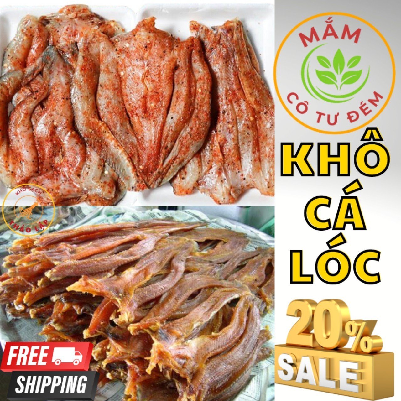 Khô cá lóc đồng - thơm ngon, an toàn | mắm cô tư tư đém
