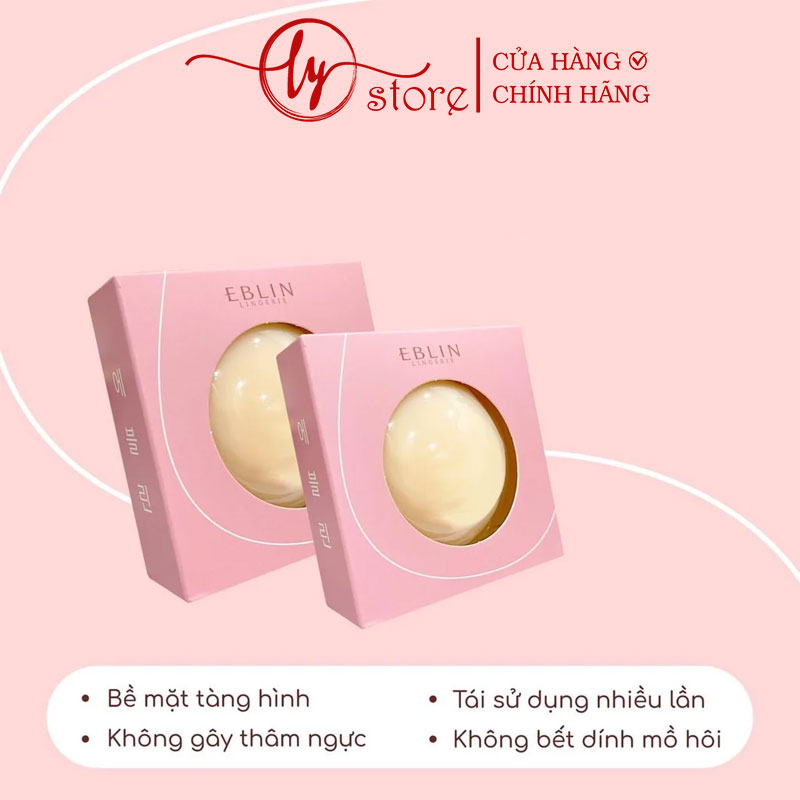 Dán ti bằng nhiệt tự thân EBLIN 3 cặp/hộp - miếng dán ngực siêu bền, không keo, không thâm...