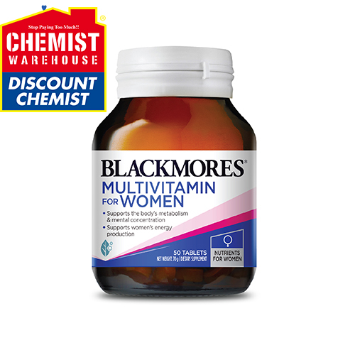 Vitamin tổng hợp cho nữ Blackmores Womens Vitality Multi (50 viên/hộp) - Chemistware
