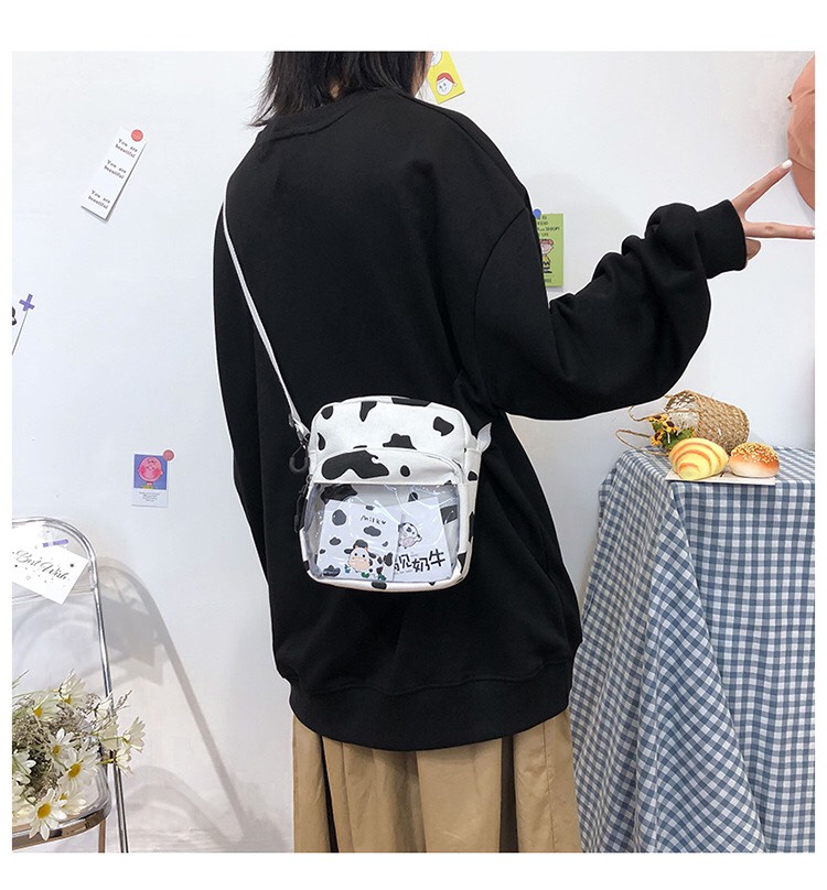 Túi đeo chéo vải bò sữa HOT mùa hè mini giá rẻ đi chơi dạo phố TOMBAG