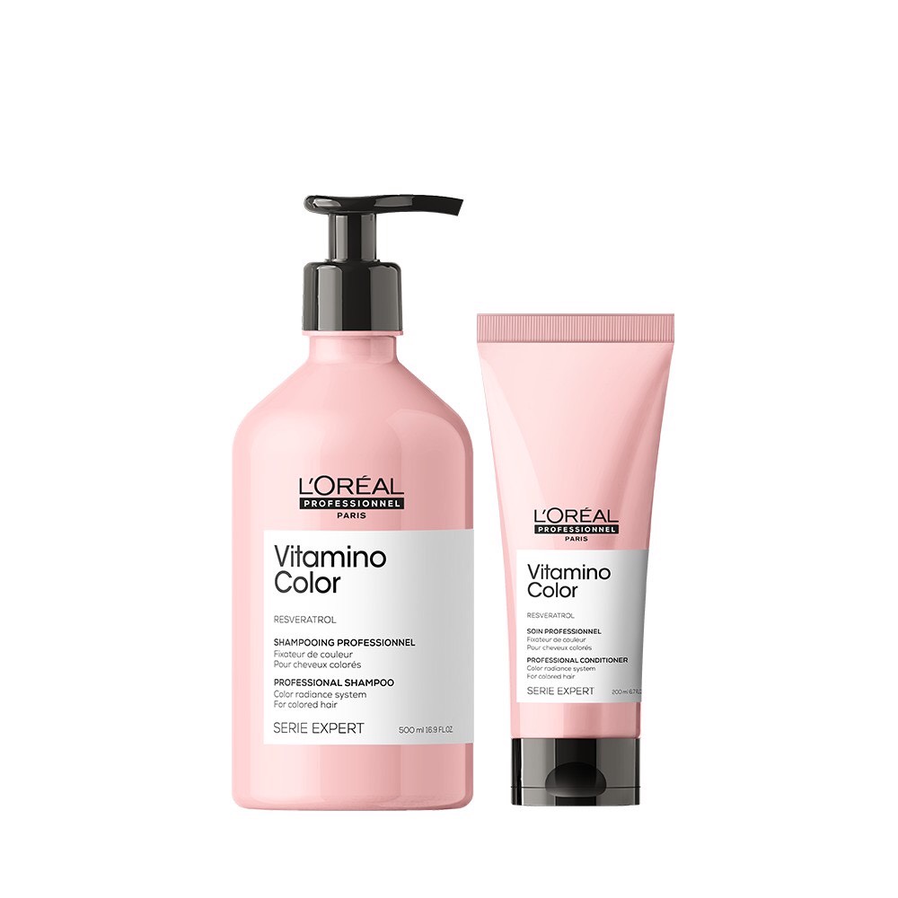Cặp gội xả dành cho tóc nhuộm Loreal Vitamino Color 500ml *200ml