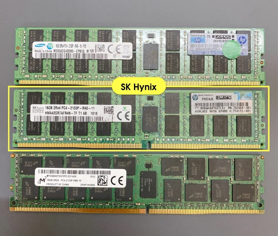 Ram máy tính Server Workstation DDR3 ECC 16GB 1600 chính hãng Micron