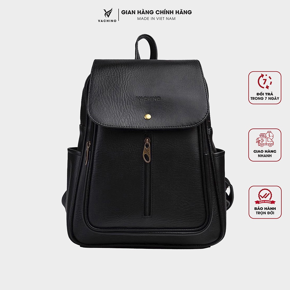 Balo da nữ công sở vachino bg001 màu đen