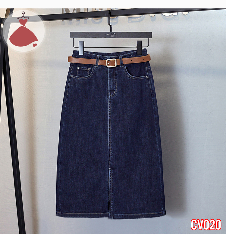 Cv020 sét áo thun mix chân váy jean sobin big size, chân váy jean, 50-90kg