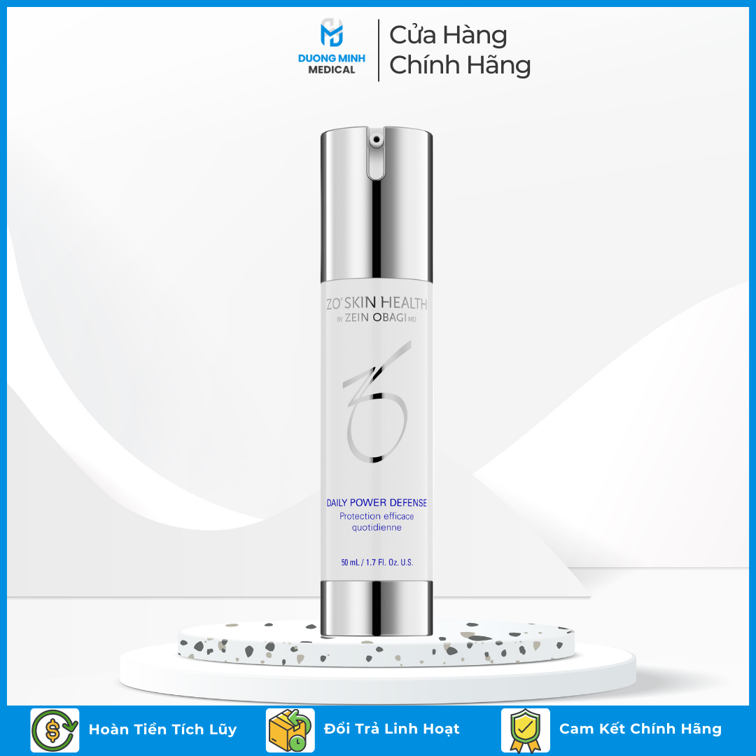 Kem dưỡng Daily ZO Skin Health Power Defense tái tạo chuyên sâu và phục hồi da toàn diện 50ml Hàng Công Ty Chính Hãng - Dương Minh Medical
