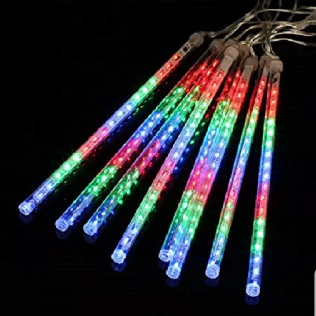Đèn led sao băng hiệu ứng tuyết đủ màu- bộ 8 cây 50cm - đèn chớp nháy đủ màu