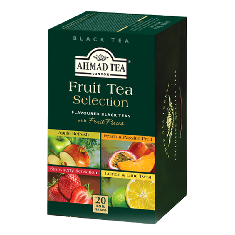 TRÀ AHMAD ANH QUỐC - BỘ SƯU TẬP TRÀ HOA QUẢ (40g) - Fruit Tea Selection - 4 loại Trà Hoa Quả tuyệt ngon dành cho bạn