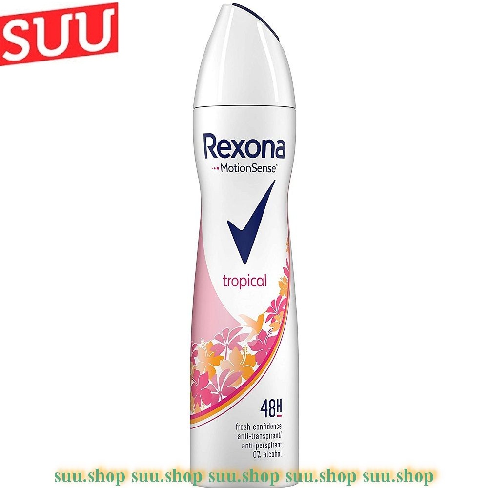 Xịt khử mùi nữ 200ml rexona tropical