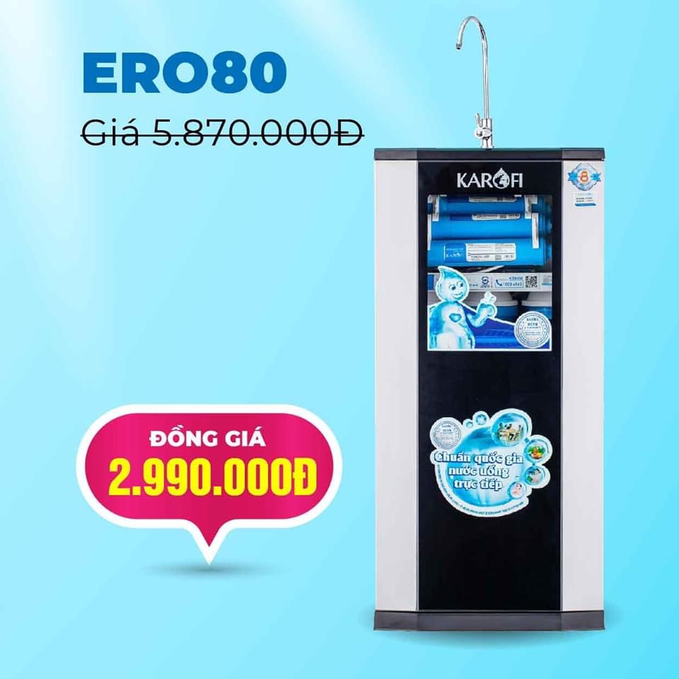 Máy lọc nước karofi ero80