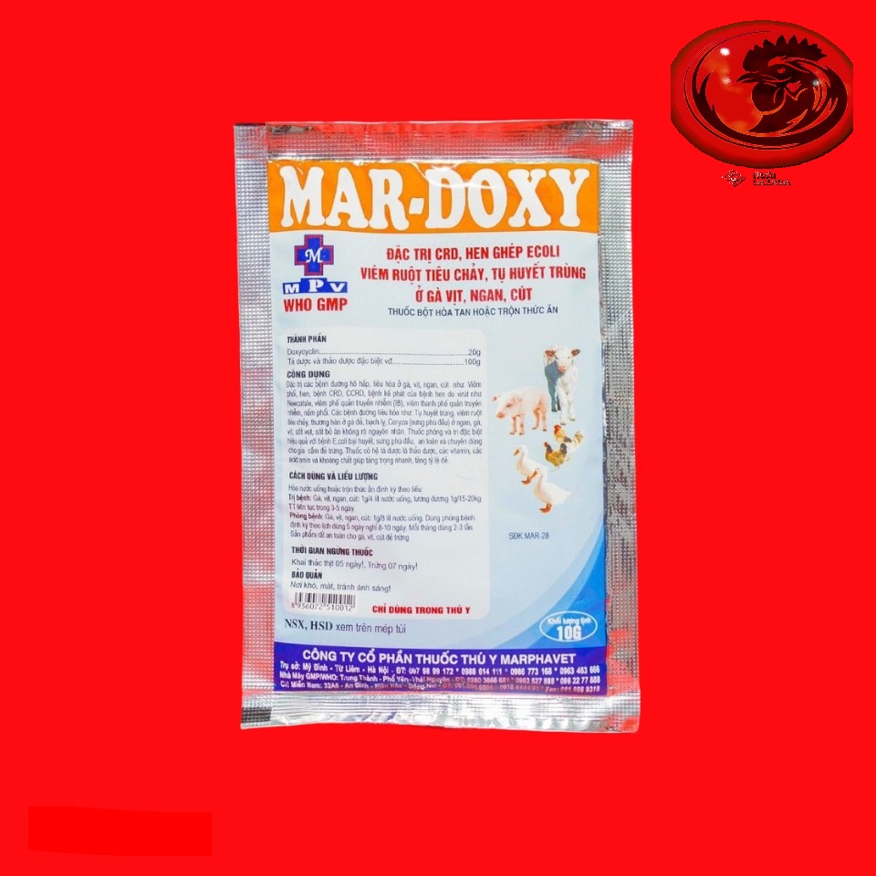 COMBO 4 GÓI Mar.Doxy khò khè gà đá 10g
