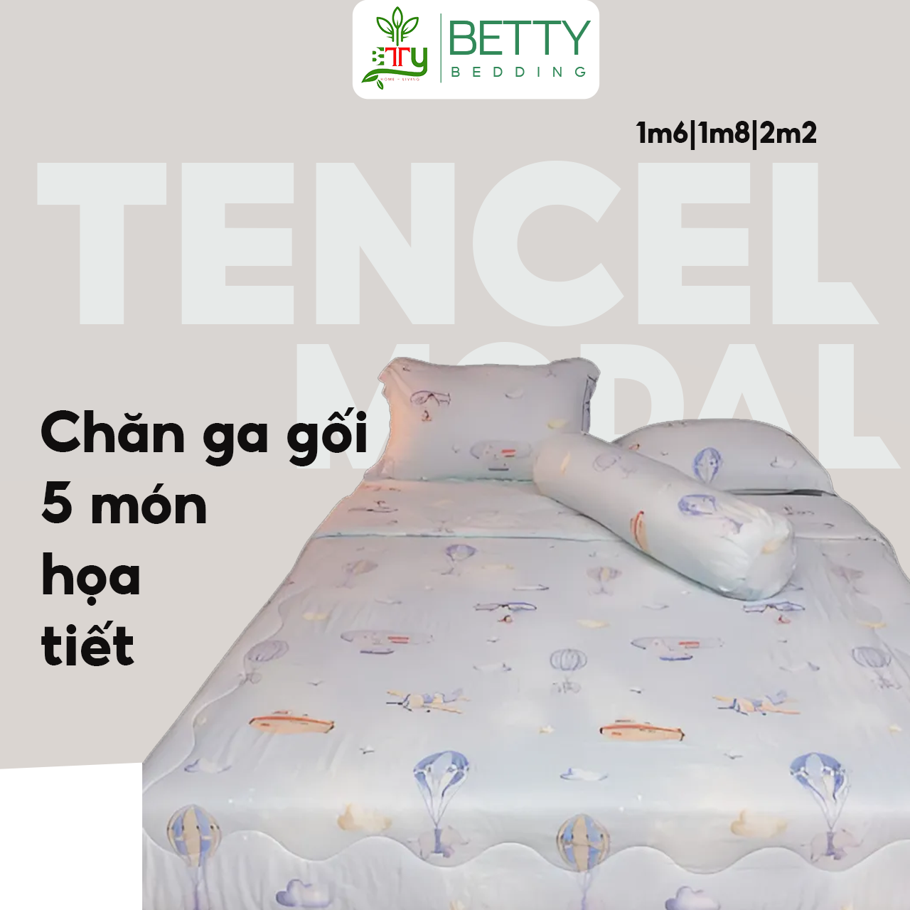 < Nhiều Mẫu.> Ga Gối Tencel Modal / Chất liệu mềm mịn mát, họa tiết sang trọng.