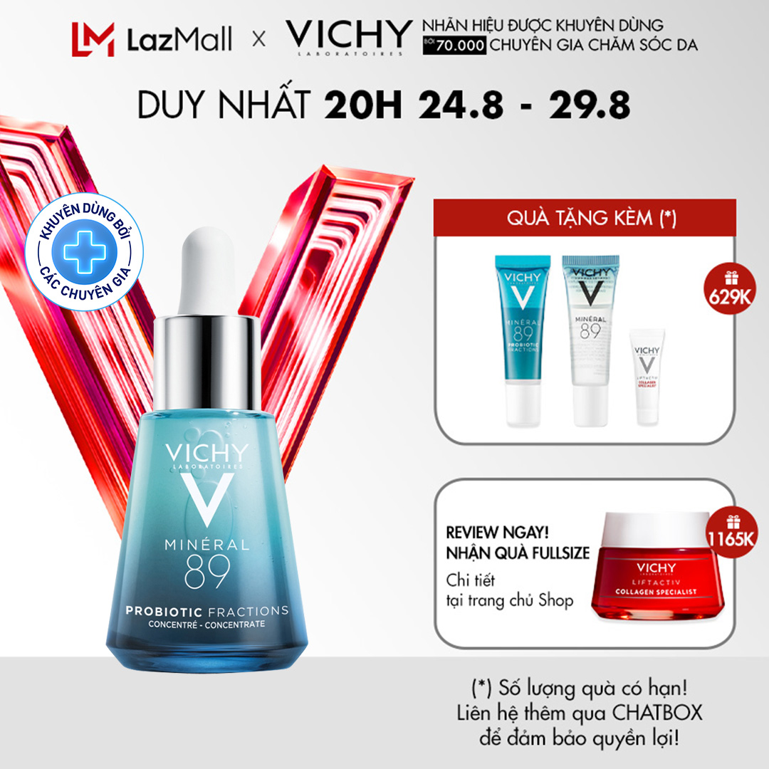 Tinh chất giải cứu làn da tức thì Vichy Mineral 89 Probiotic Fractions 30ml