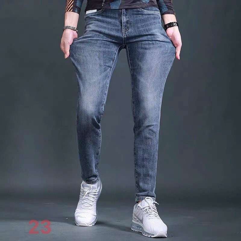 Quần jean nam chất bò trơn - quần jean nam dài phong cách trẻ trung- quần jean nam thời trang cao cấp binstore94 mq23
