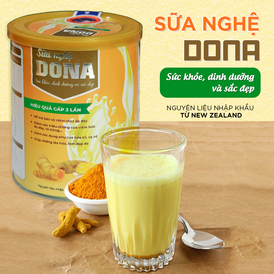 COMBO 3 Hộp Tặng 1 Hộp Sữa Nghệ Dona 400g Cung Cấp Dinh Dưỡng Cho Cơ Thể