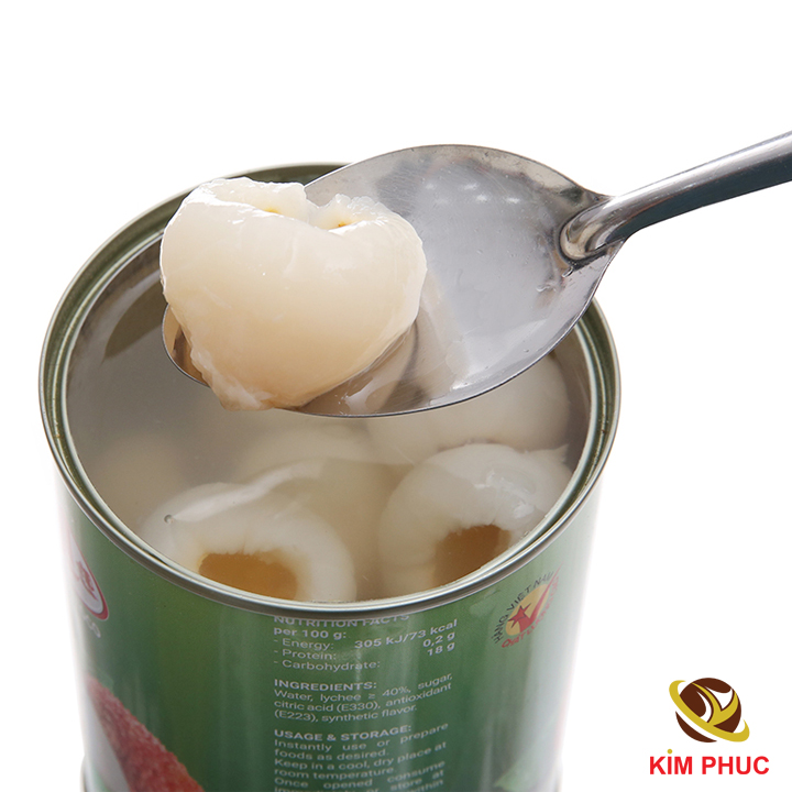 Vải thiều nước đường Hạ Long Canfoco 560g