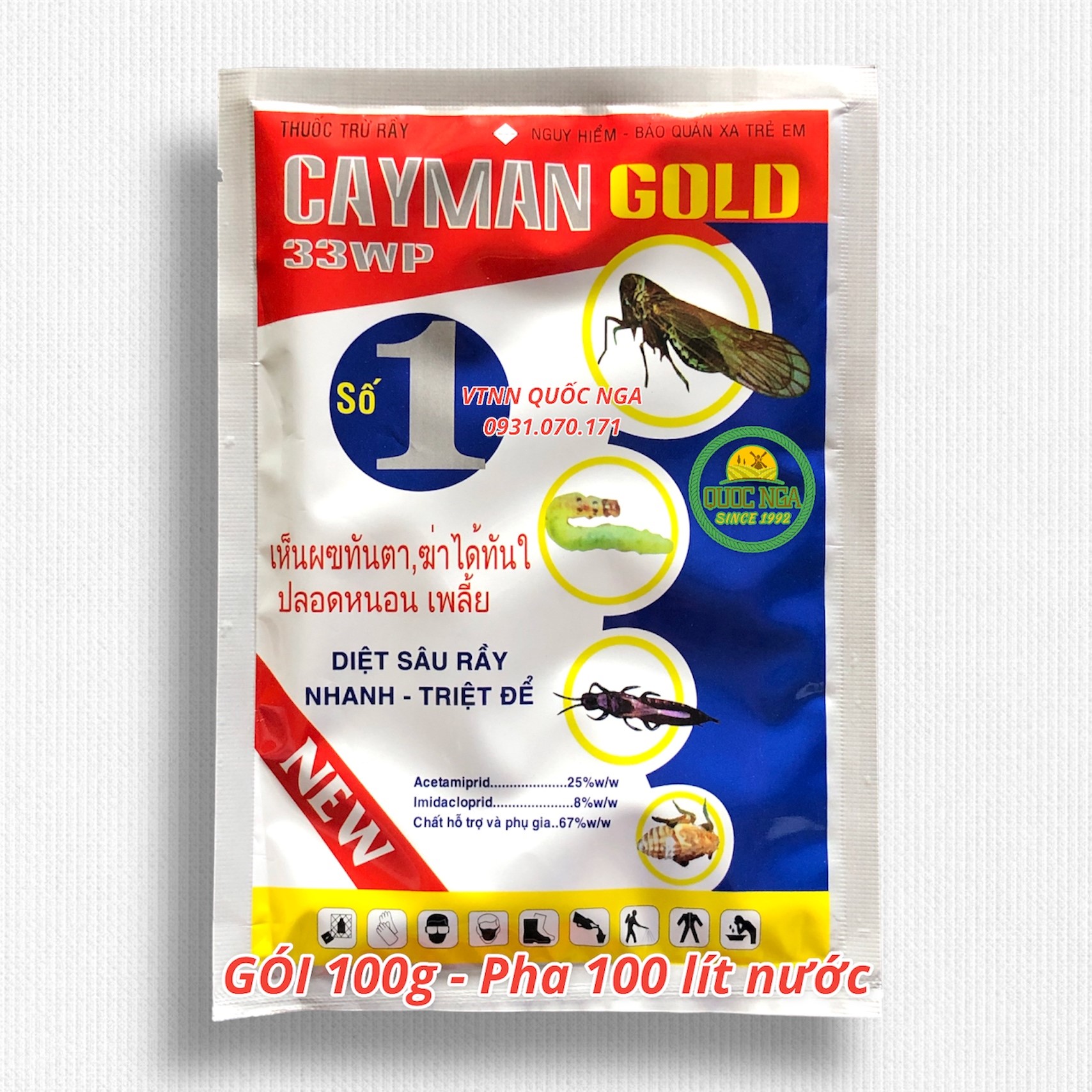 CAYMAN 33WP - CHUYÊN TRỪ BỌ TRĨ, RỆP SÁP - DIỆT SÂU RẦY NHANH TRIỆT ĐỂ