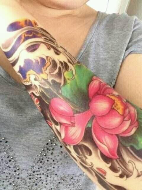 [HCM]HÌNH XĂM DÁN HOA SEN KÍCH THƯỚC 15 x 21 CM