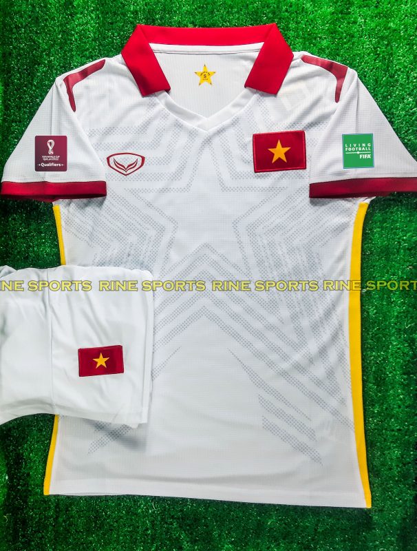 Bộ áo bóng đá đội tuyển việt nam trắng 2021 hàng super thailand chuẩn thi đấu 100%