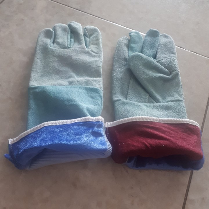 Găng Tay Da Hàn - Bao Tay Da Hàn 2 Lớp Dài 37cm Chống Cắt