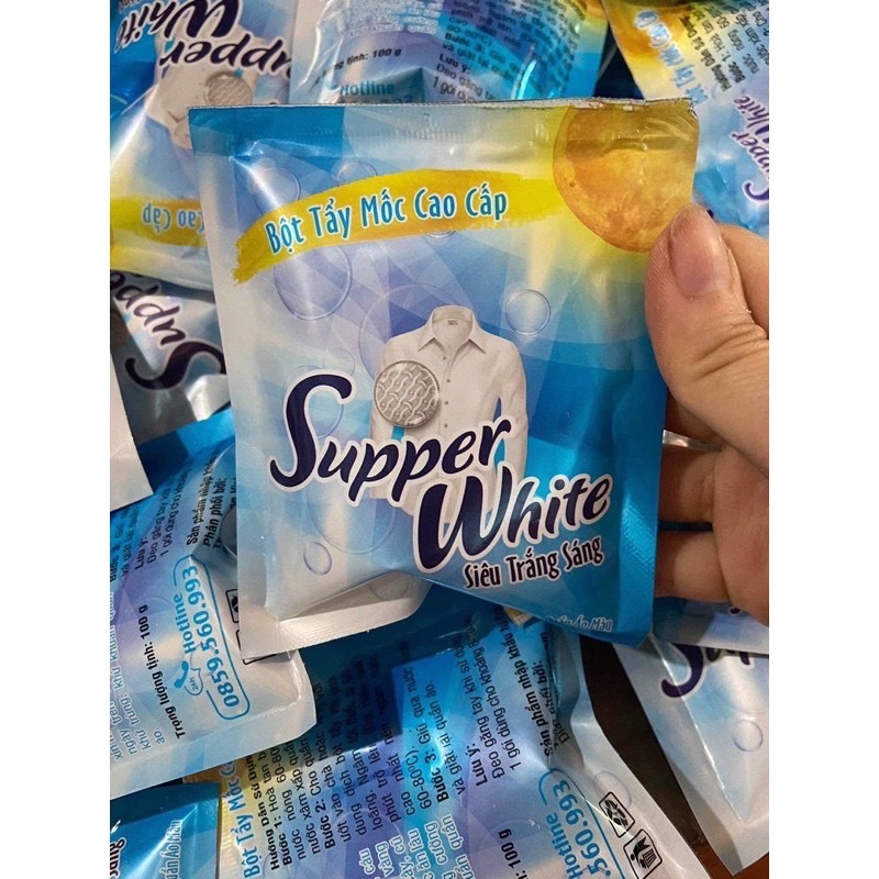 Bột tẩy mốc quần áo cao cấp Supper White
